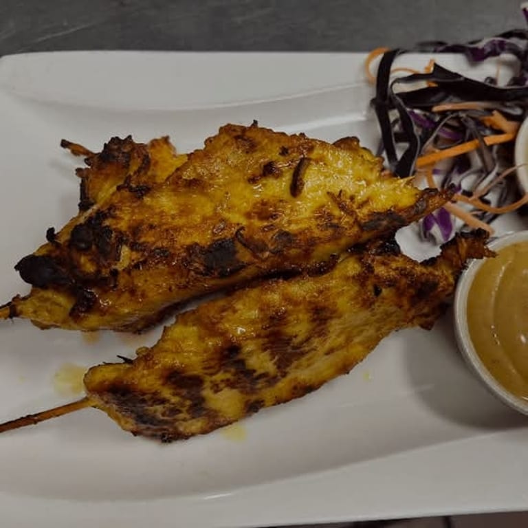 Savor our authentic satay